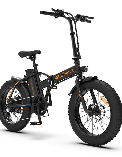 Load image into Gallery viewer, A20 Folding Ebike 500W Electric Mountain Bike 20Inch 4.0 Fat 36V 13Ah Removable Battery Beach Bicycle for Adult
