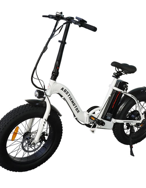 Load image into Gallery viewer, A20 Folding Ebike 500W Electric Mountain Bike 20Inch 4.0 Fat 36V 13Ah Removable Battery Beach Bicycle for Adult
