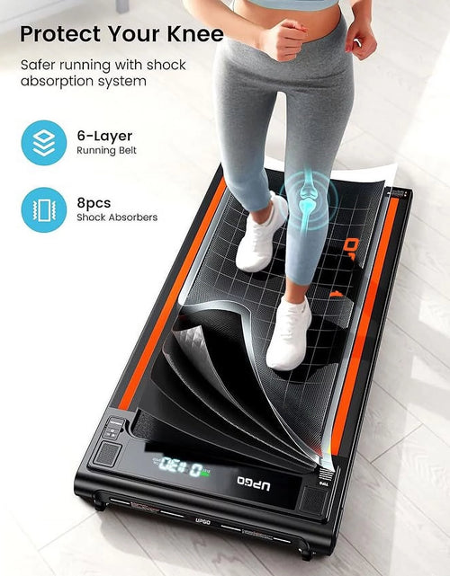 Load image into Gallery viewer, 2.5HP Walking Pad under Desk Treadmill with Remote Control, Bluetooth and LED for Home/Office, Walking Jogging Machine with 265 Lbs Weight Capacity
